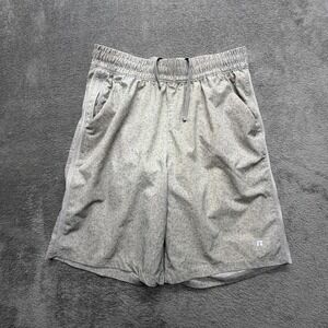 Russell Athletic Shorts Mens Small Gray Mesh Athletic Drawstring Pockets Gym